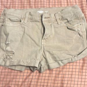 Cream colored old navy shorts
